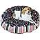 Happy Hounds Scout Deluxe Black and Pink Large Round Dog Bed