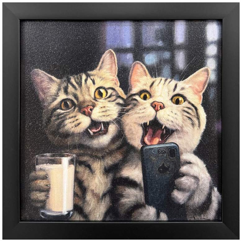 Image 1 Happy Hour 11"W x 11"H Non-Glass Framed Art