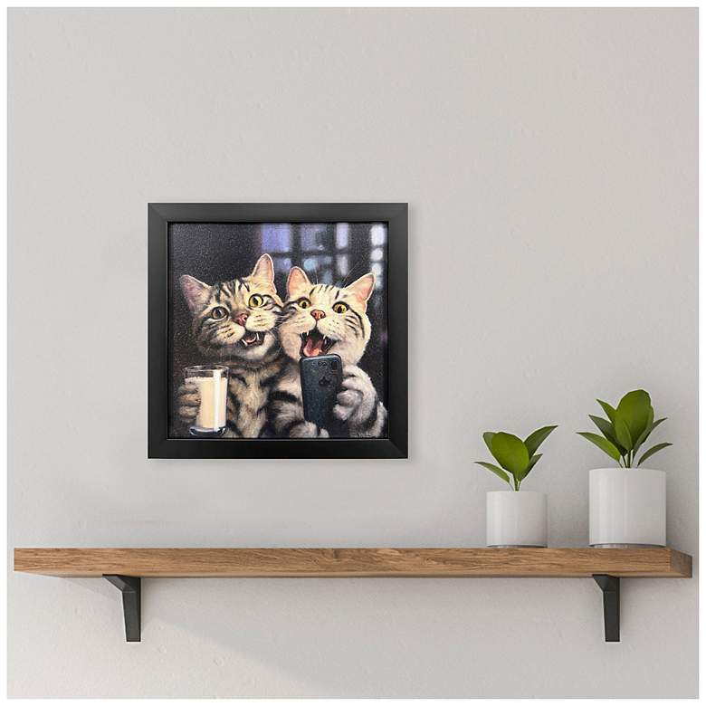 Image 4 Happy Hour 11"W x 11"H Non-Glass Framed Art more views
