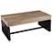 Hapsford 43 1/2" Wide Natural Black Wood Cocktail Table
