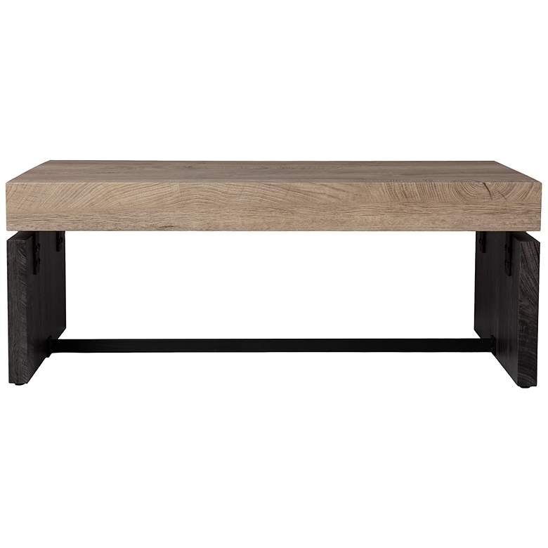 Image 5 Hapsford 43 1/2" Wide Natural Black Wood Cocktail Table more views