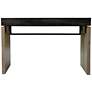 Hapsford 45 1/4" Wide Black and Natural Wood Writing Desk