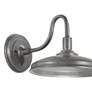 2_Harbison 8 3/4" High Textured Silver LED Outdoor Wall Light more views