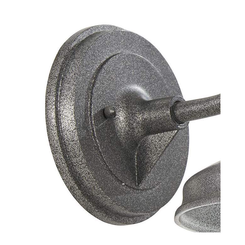 Image 3 Harbison 8 3/4" High Textured Silver LED Outdoor Wall Light more views