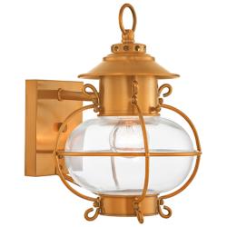 Harbor 11.25-in H Flemish Brass Medium Base (E-26) Outdoor Wall Light