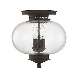Image3 of Harbor 11-in W Bronze Flush Mount Light more views