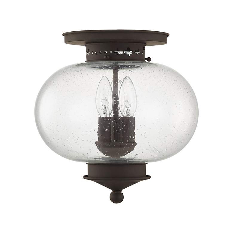 Image 3 Harbor 11-in W Bronze Flush Mount Light more views