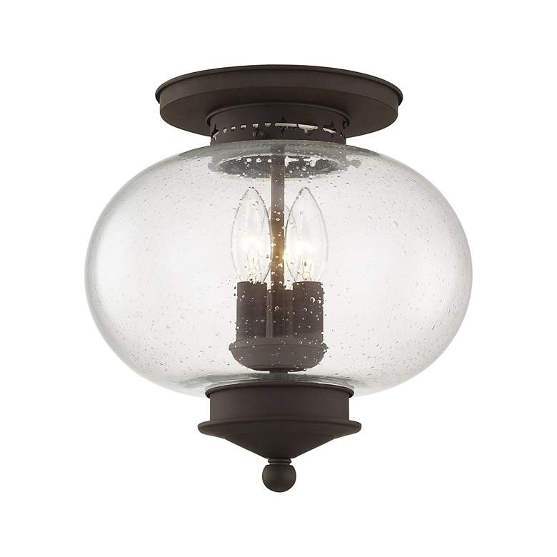 Image 4 Harbor 11-in W Bronze Flush Mount Light more views