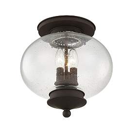 Image5 of Harbor 11-in W Bronze Flush Mount Light more views