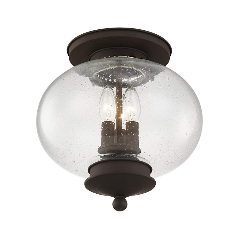 Image 5 Harbor 11-in W Bronze Flush Mount Light more views