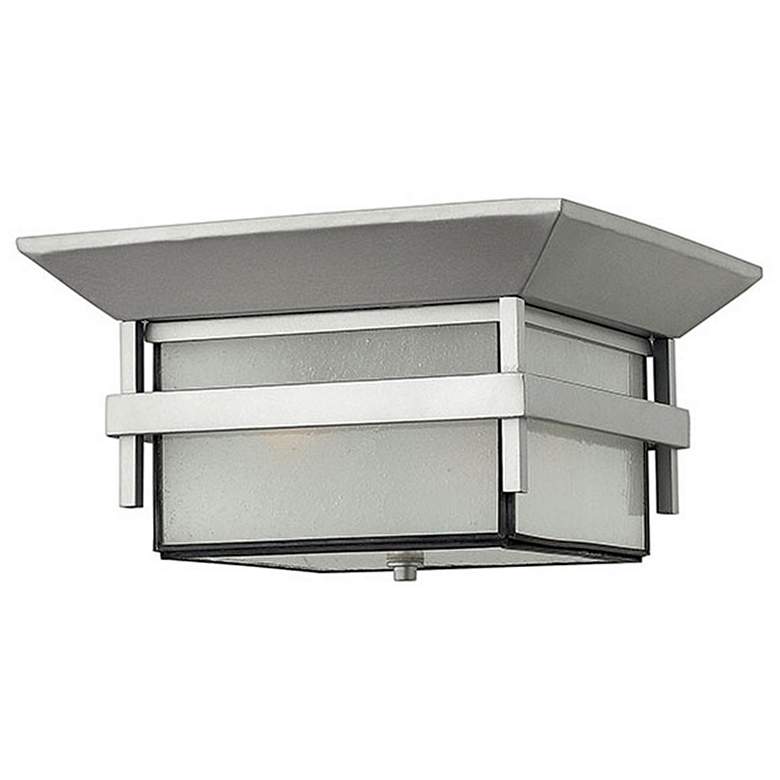 Image 1 Harbor 12 1/4 inch Wide Silver Outdoor Ceiling Light