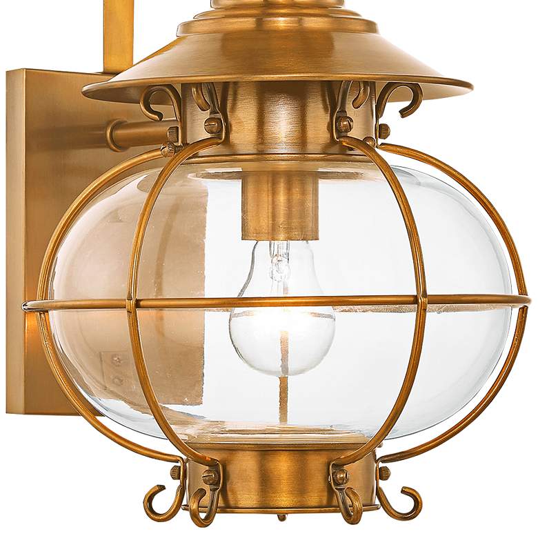 Image 3 Harbor 17 3/4" High Flemish Brass Outdoor Wall Light more views