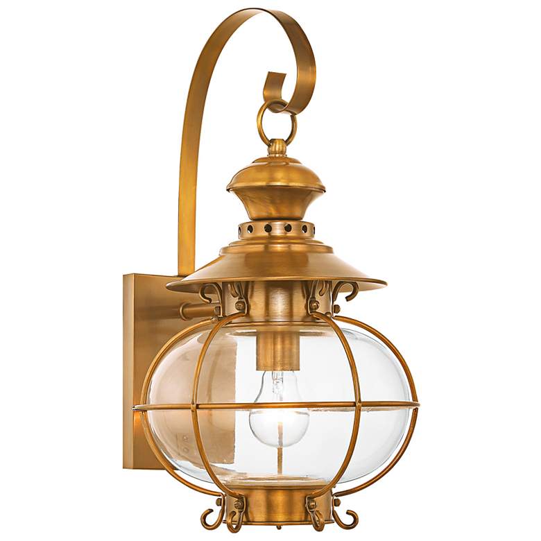 Image 4 Harbor 17 3/4" High Flemish Brass Outdoor Wall Light more views