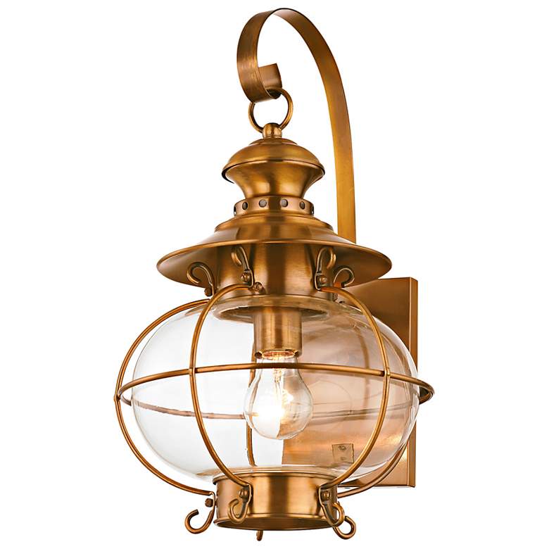 Image 5 Harbor 17 3/4" High Flemish Brass Outdoor Wall Light more views