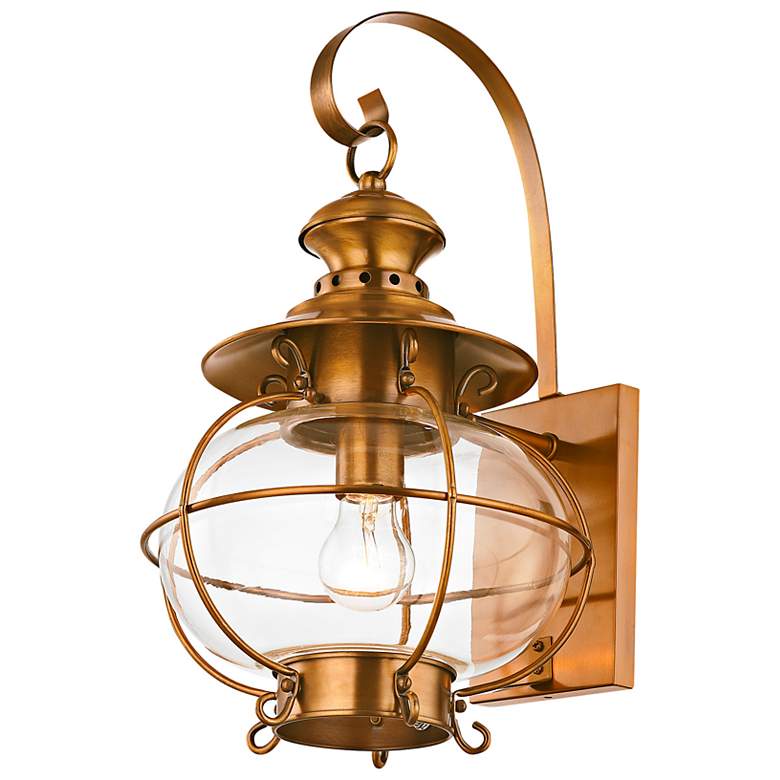 Image 7 Harbor 17 3/4" High Flemish Brass Outdoor Wall Light more views