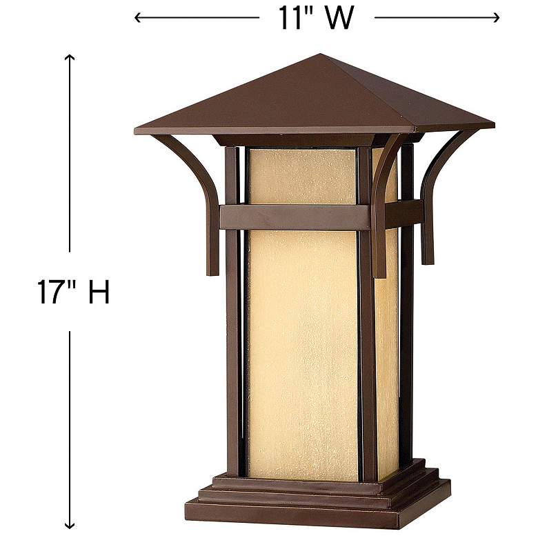 Image 3 Harbor 17" High Anchor Bronze LED Outdoor Pier Mount Light more views