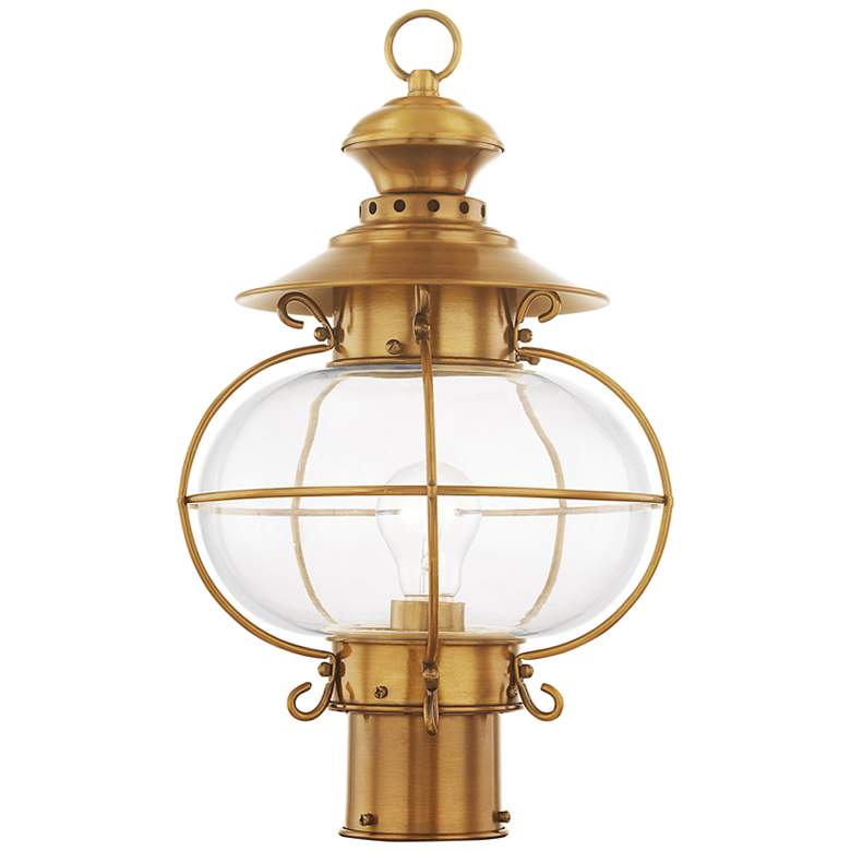 Image 2 Harbor 17" High Flemish Brass Outdoor Post Light