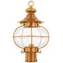 2_Harbor 17" High Flemish Brass Outdoor Post Light