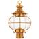 Harbor 17" High Flemish Brass Outdoor Post Light