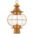 Harbor 17" High Flemish Brass Outdoor Post Light