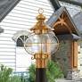 1_Harbor 17" High Flemish Brass Outdoor Post Light