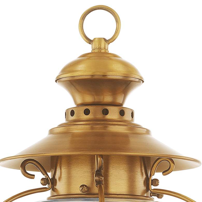 Image 3 Harbor 17" High Flemish Brass Outdoor Post Light more views