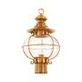 3_Harbor 17" High Flemish Brass Outdoor Post Light more views