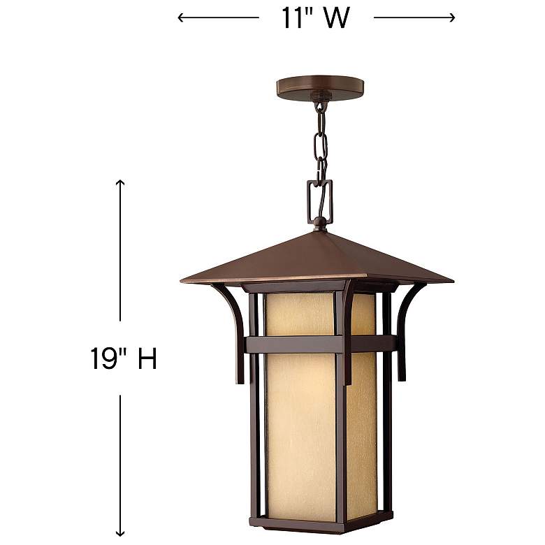 Image 4 Harbor 19"H Brown Outdoor Hanging Light by Hinkley Lighting more views