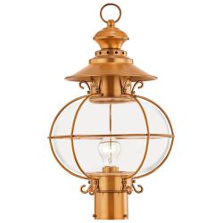 Harbor 20.5-in H Flemish Brass Post Light