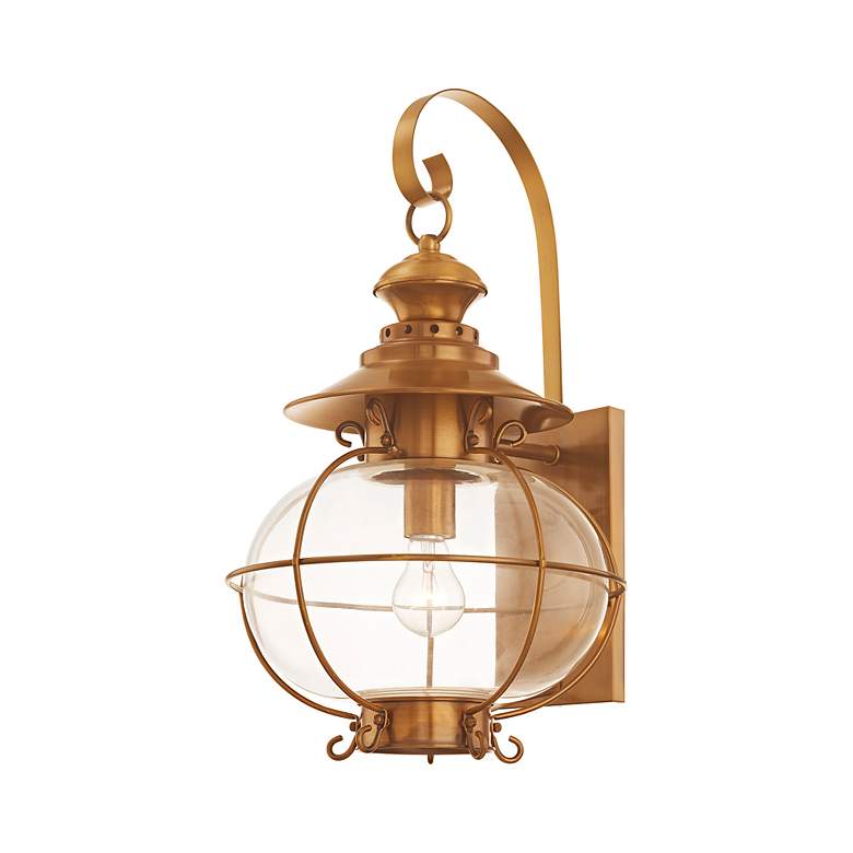 Image 4 Harbor 20" High Flemish Brass Outdoor Wall Lantern more views