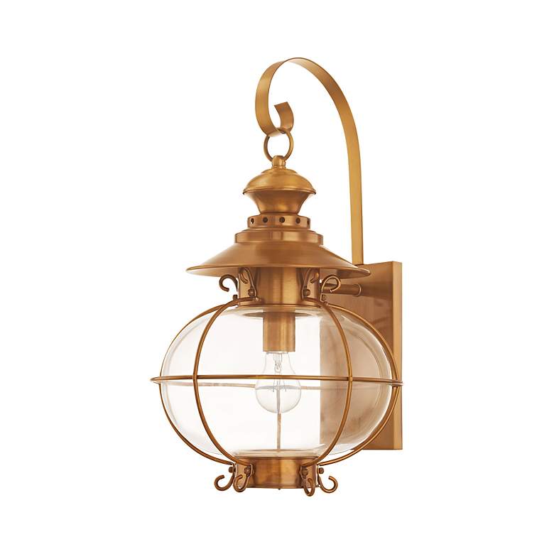Image 7 Harbor 20" High Flemish Brass Outdoor Wall Lantern more views