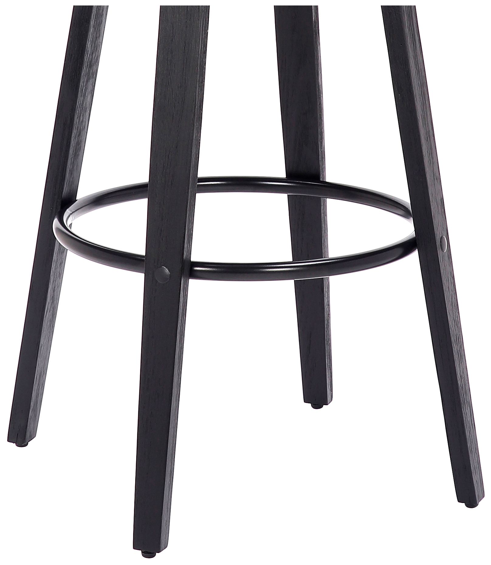 Image 6 Harbor 29 in. Swivel Barstool in Chrome Finish, Gray Faux Leather more views
