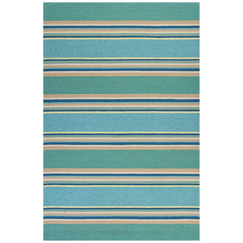 Image 1 Harbor 4230 5'x7'6" Ocean Stripes Indoor-Outdoor Area Rug