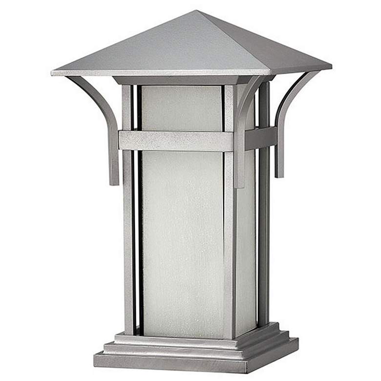 Image 1 Harbor Collection Titanium 17" High Outdoor Pier Mount Light