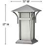 Thumbnail4 of Harbor Collection Titanium 17" High Outdoor Pier Mount Light more views