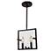 Harbor Point 2-Light Oil Rubbed Bronze Metal and Striped Glass Pendant