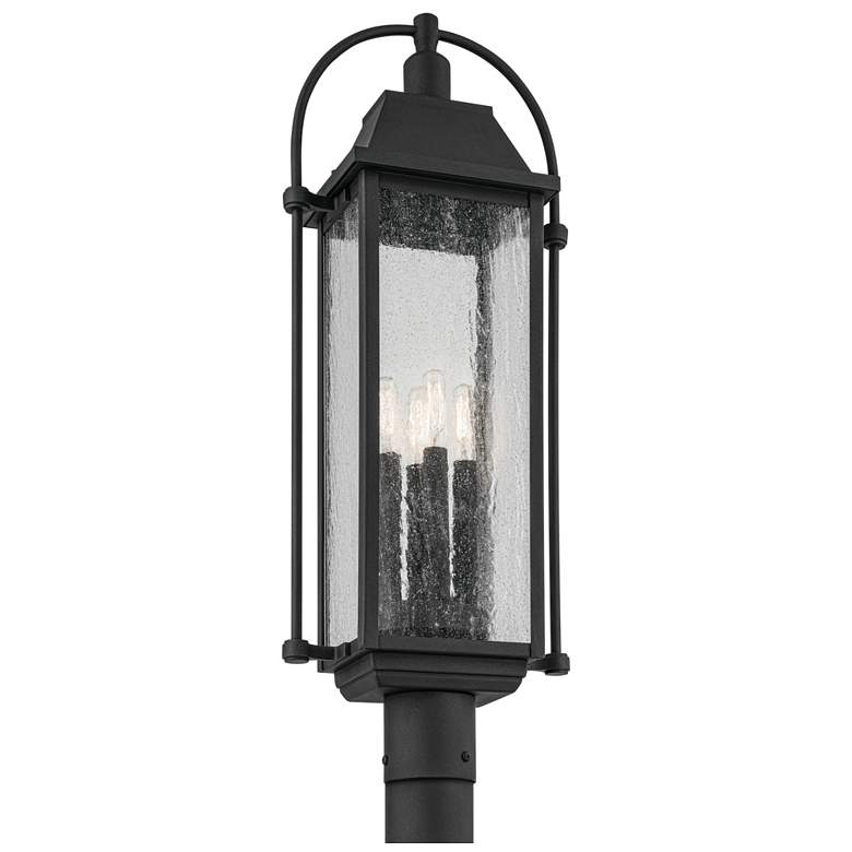 Image 1 Harbor Row 27.25 inch 4-Light Outdoor Post Light in Textured Black