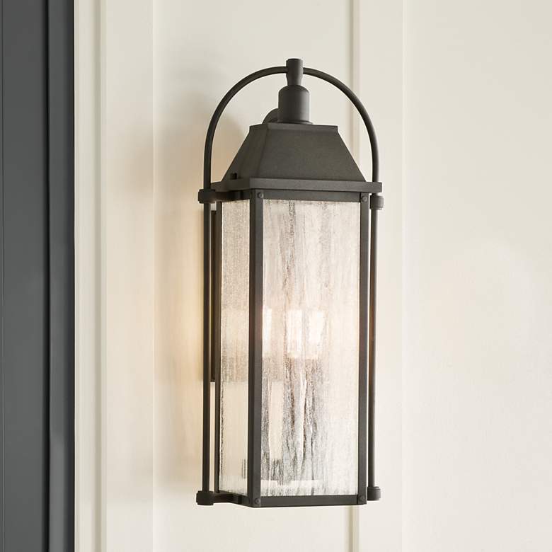 Image 1 Harbor Row 28.75" 4-Light Outdoor Wall Light in Textured Black