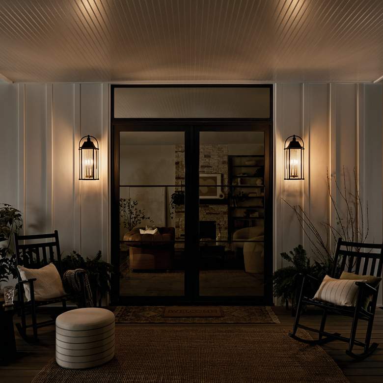 Image 7 Harbor Row 28.75" 4-Light Outdoor Wall Light in Textured Black more views