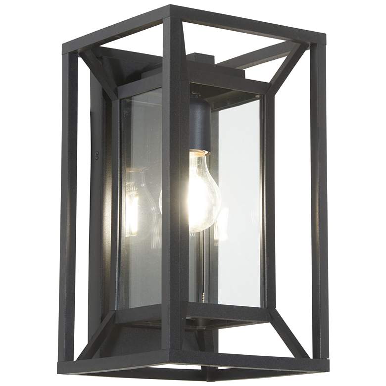 Image 1 Harbor View 13 1/4" High Sand Coal Outdoor Wall Light