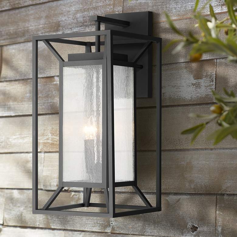 Image 1 Harbor View 25 1/2 inch High Sand Coal Outdoor Wall Light