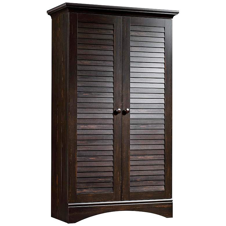Image 2 Harbor View 35 1/2"W Antiqued Paint 2-Door Storage Cabinet