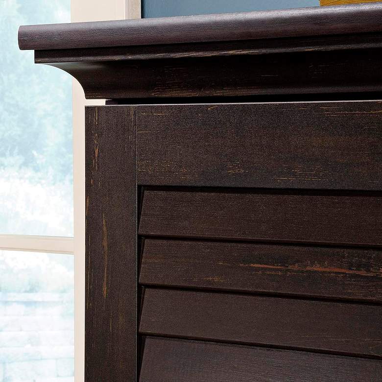 Image 5 Harbor View 35 1/2"W Antiqued Paint 2-Door Storage Cabinet more views