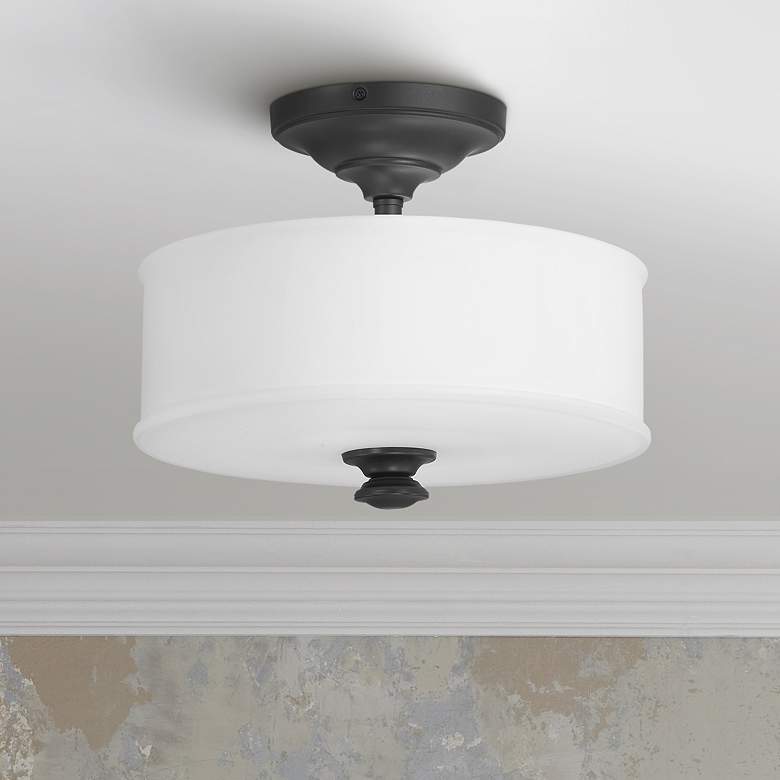 Image 1 Harbour Point 13 1/2" Wide Coal Ceiling Light