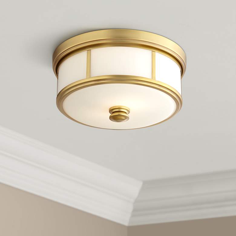 Image 1 Harbour Point 13 1/2" Wide Liberty Gold Ceiling Light