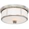 Harbour Point 13 1/2" Wide Polished Nickel Ceiling Light