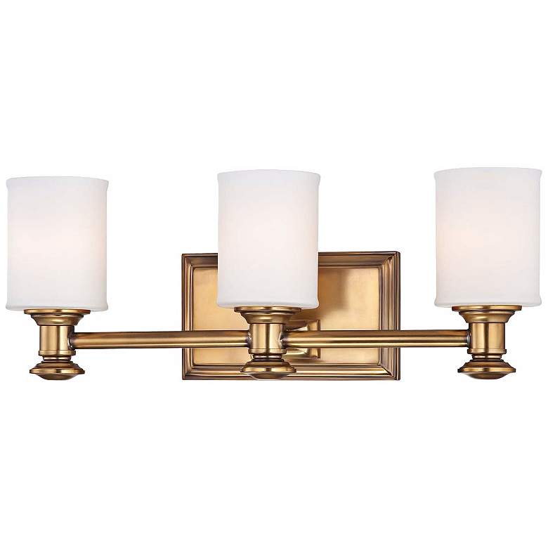 Image 2 Harbour Point 3-Light 19 inch Wide Liberty Gold Bath Light