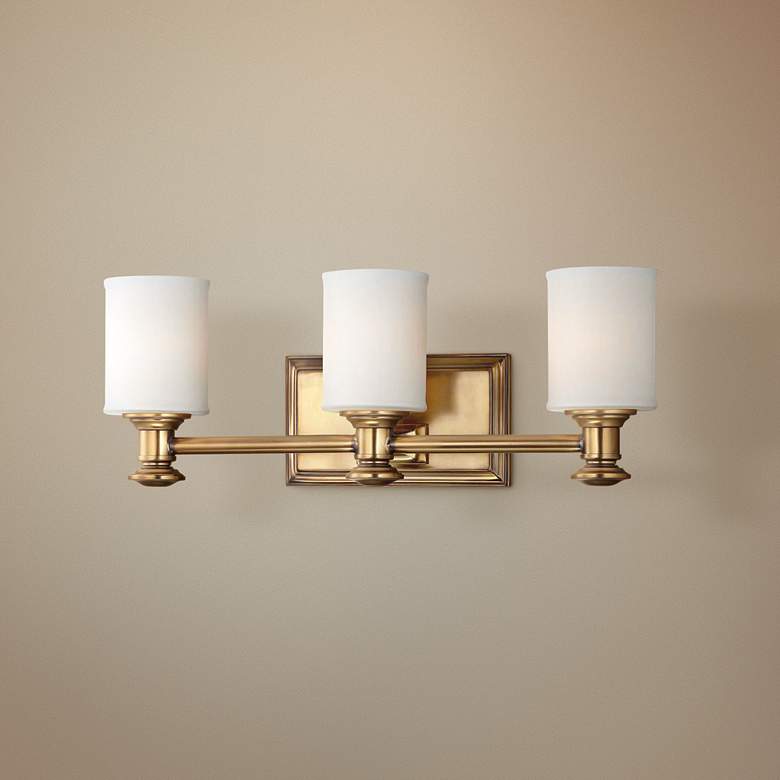 Image 1 Harbour Point 3-Light 19 inch Wide Liberty Gold Bath Light