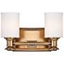 Harbour Point 7 1/4" High 2-Light Liberty Gold Wall Sconce