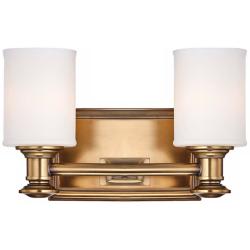 Harbour Point 7 1/4&quot; High 2-Light Liberty Gold Wall Sconce